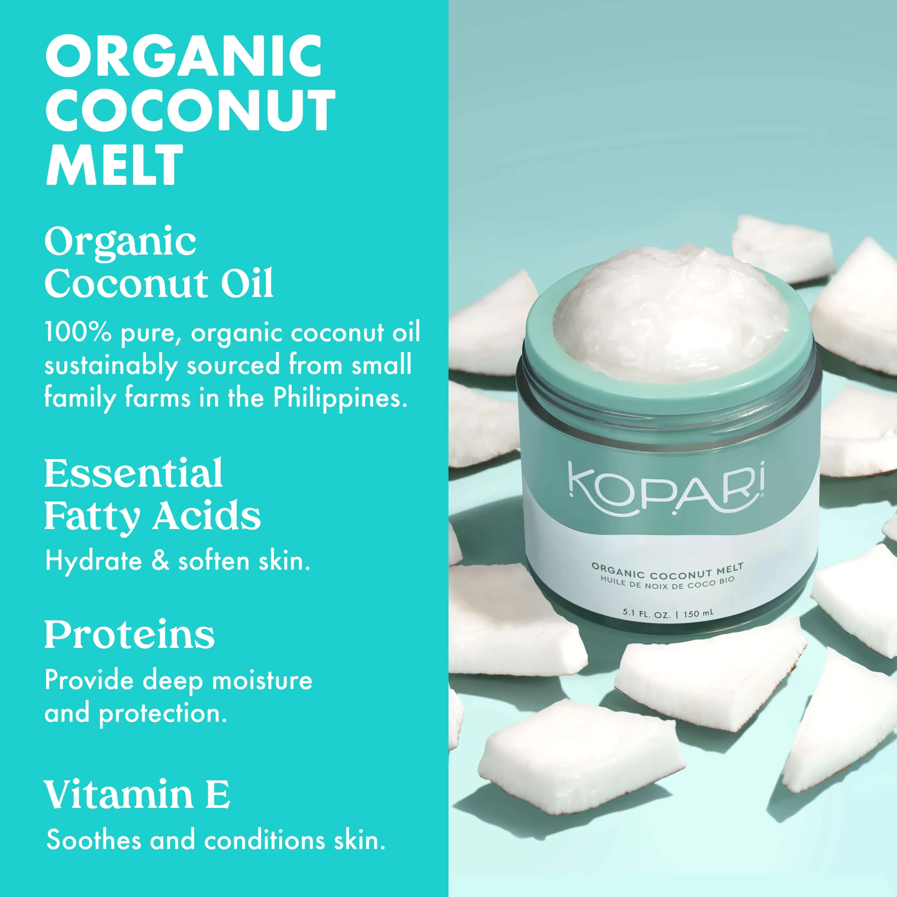 100% Organic Coconut Melt Refill