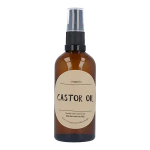 Biome Castor Oil Certified Organic in Glass Bottle 100ml Hexane Free