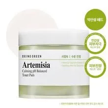 BRING GREEN Artemisia Calming pH Balanced Toner Pads 150g 75 Sheets