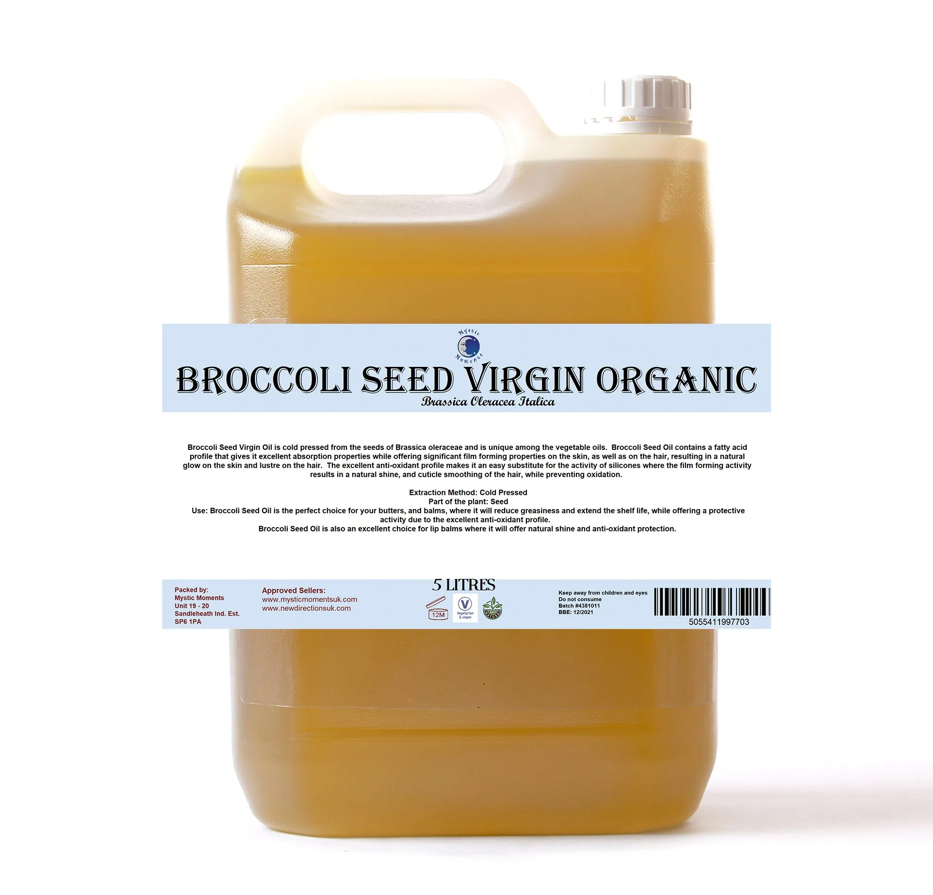 Broccoli Seed Virgin Organic Carrier Oil