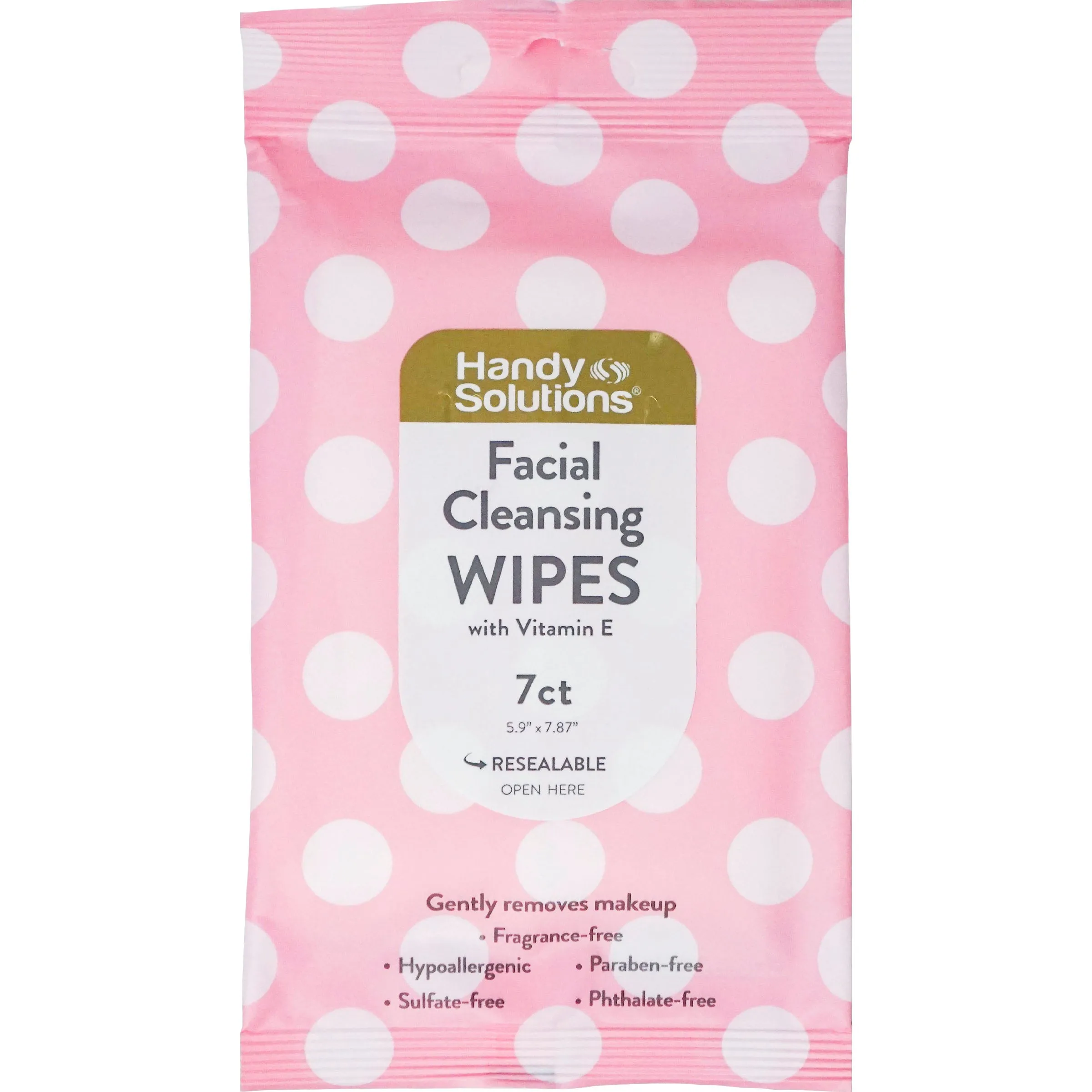 Handy Solutions Facial Cleansing Wipes - 7 ct pack