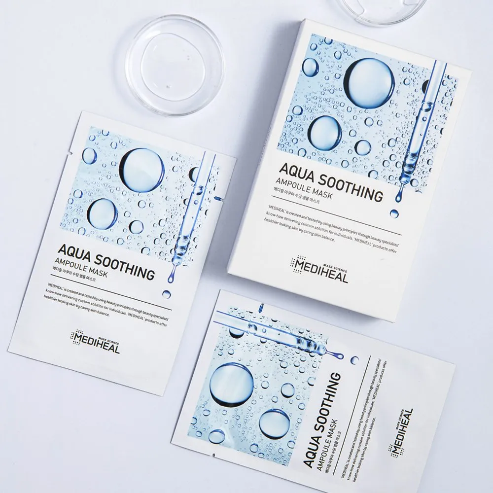 Mediheal Aqua Soothing Ampoule Mask 10pcs