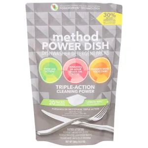 Method - Dishwasher Detergent Packs, Lemon Mint, 10.5 oz