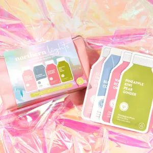 Northern Lights Glowing, Radiant Skin Sheet Mask Winter Set