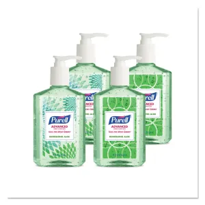 Purell Advanced Hand Sanitizer Soothing Gel, Fresh Scent With Aloe And Vitamin E, 8 Oz Pump Bottle, 24 Carton - GOJ967406ECDECO