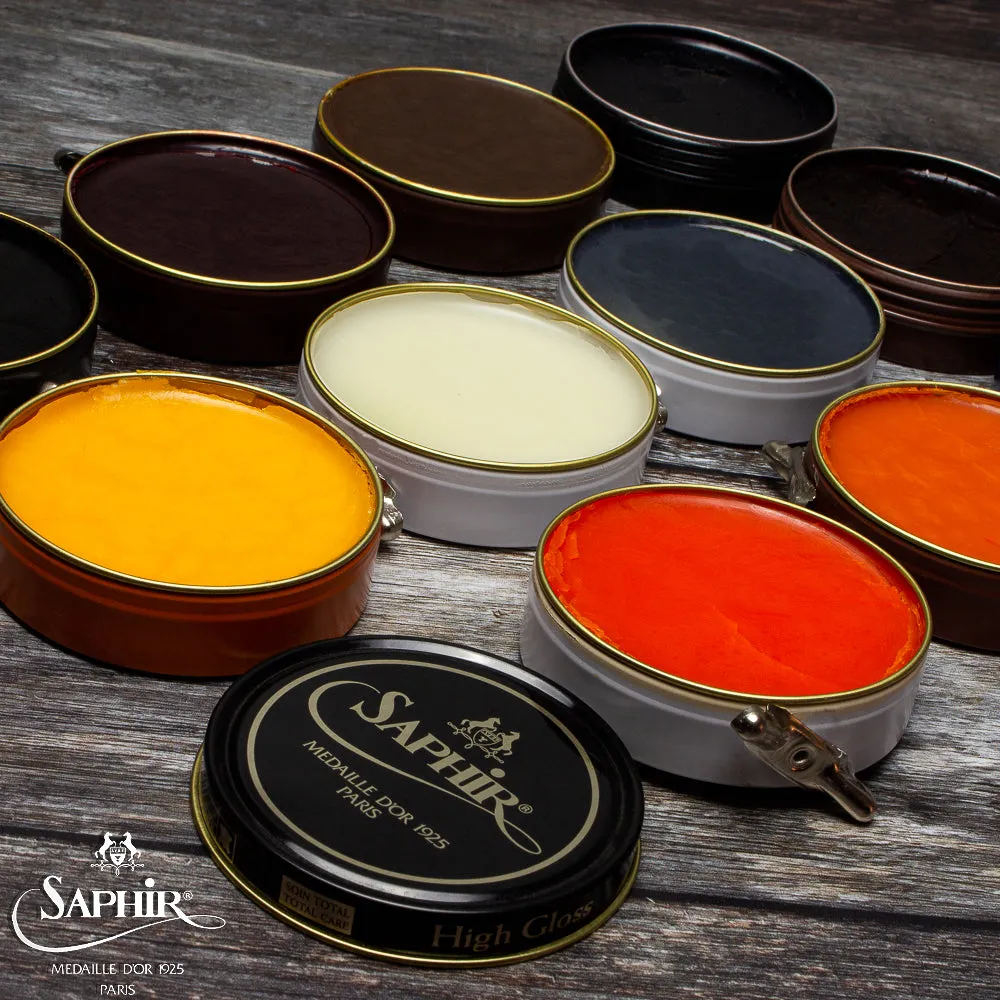 SAPHIR MEDAILLE D'OR PATE DE LUXE WAX POLISH - DARK BROWN - 50ml