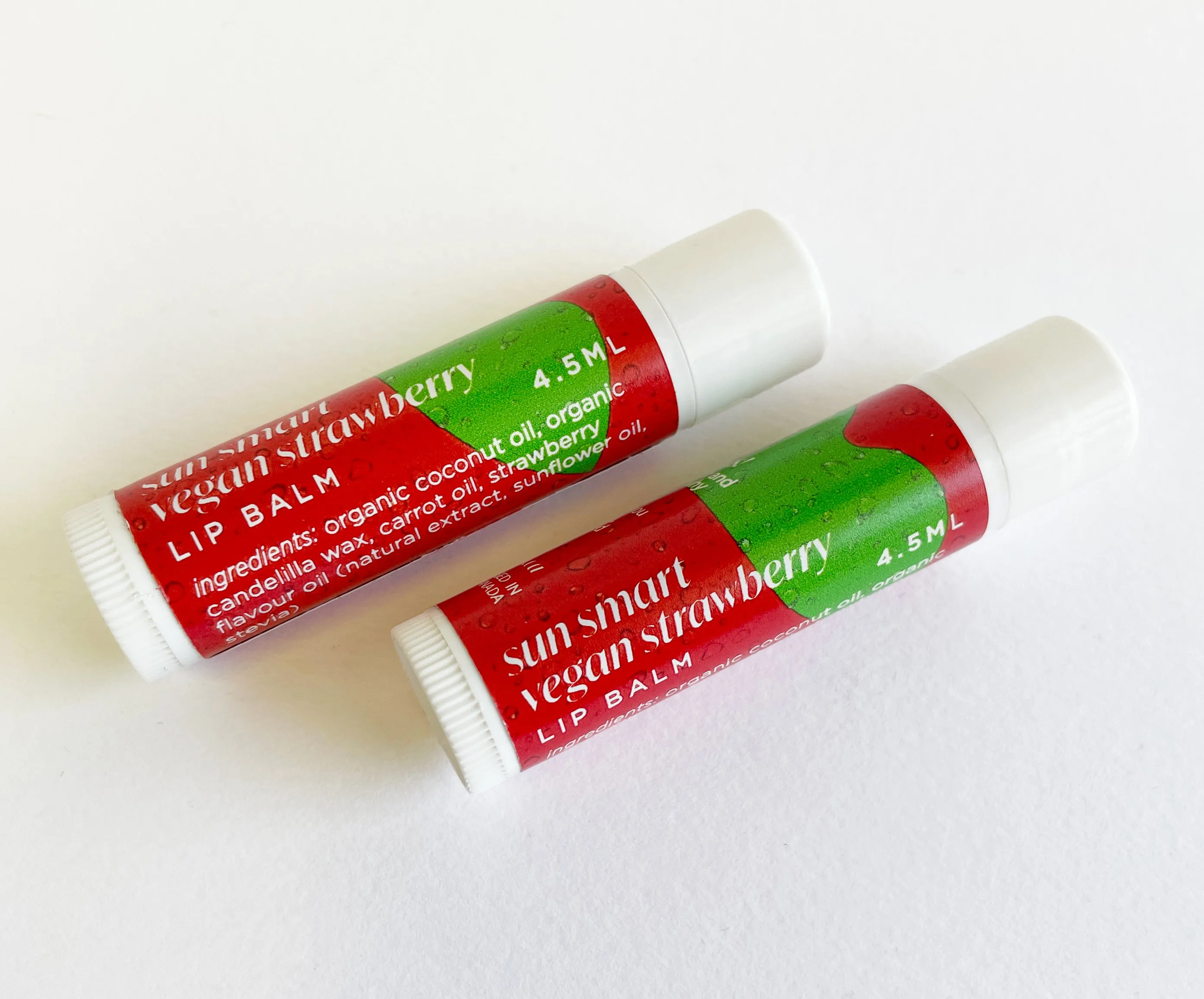 Sun Smart Strawberry Vegan Lip Balm