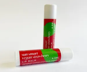 Sun Smart Strawberry Vegan Lip Balm