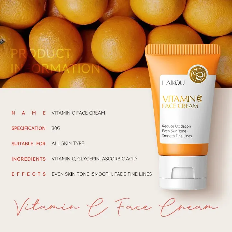 Vitamin C Face Cream Moisturizing Brightening Nourishing Firming Snail Creams Beauty Facial Skin Care Products